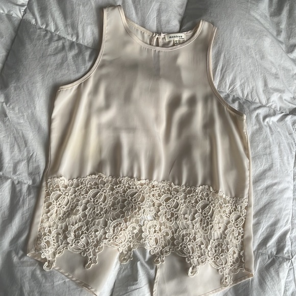 Monteau Ivory Medium Shirt/Blouse - Picture 1 of 6